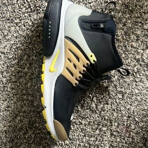 Nike Air Presto Mid Utility Black Yellow Streak 859524-002 Men's Size 10